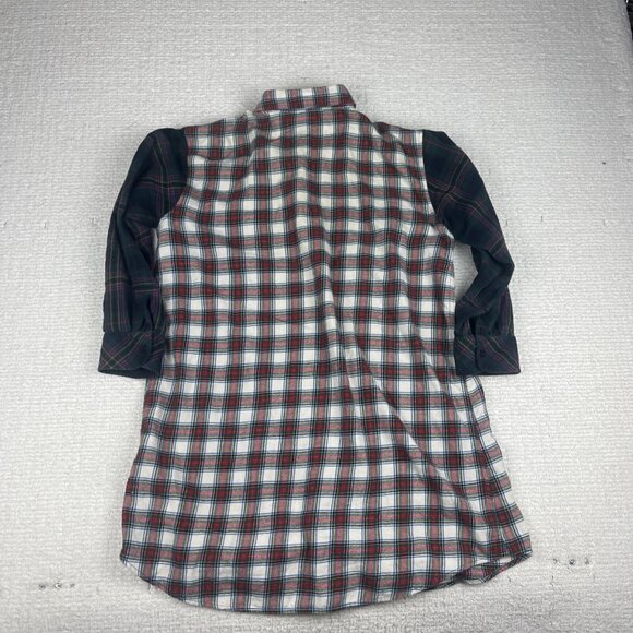 Lauren Ralph Lauren Plaid Cotton Shirt Dress Check Sz M Multicolor Retro - Picture 14 of 16